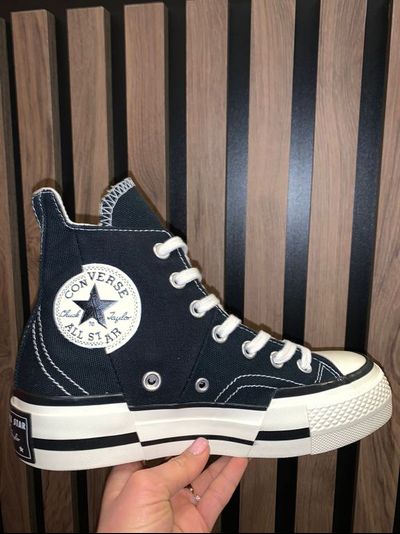 Кеды Converse Chuck 70 Plus черные высокие на платформе