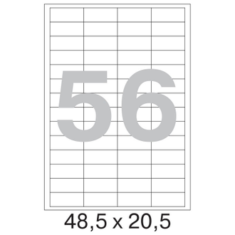 Этикетки самоклеящиеся Promega label 48,5х20,5 мм/56 шт. на листе А4 100 листов в упаковке