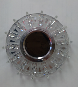 Точечный светильник  mr 16 LBT K1153L-1 Прозрачный с подсветкой