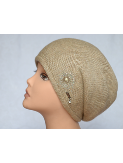 Бежевый женский берет Италия Vizio 5613 фото