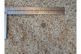 Щепа осиновая: естественная влажность, вылет ножей 6 мм, сито Ø 8 мм.