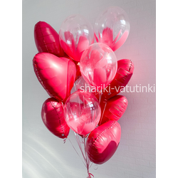 Фонтан 10 шаров "Red tassel"