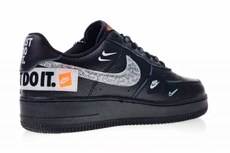 Air force ones just do it black sales