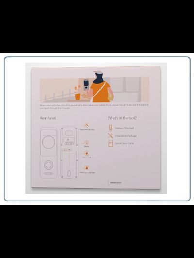 IMOU Doorbell автономная вызывная WiFi панель видеодомофона с DVR, Full HD (IMOU)