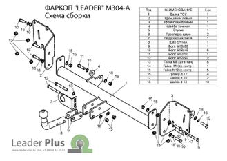 ТСУ Leader Plus для Mazda 5 (2005-2010) M304-A