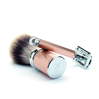 Т-образная бритва Muehle Traditional R 89, розовое золото, closed comb