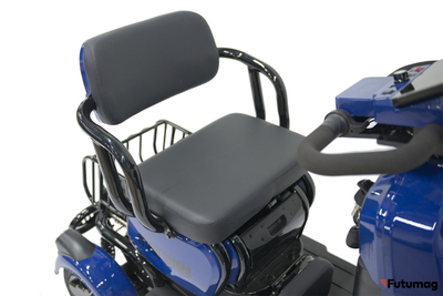 Электроскутер четырехколесный Rutrike Квадро синий