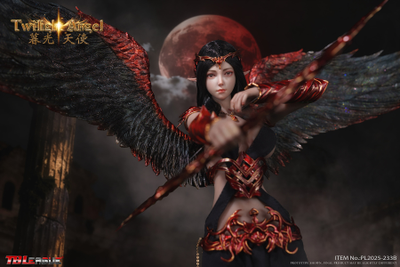 ПРЕДЗАКАЗ - Темная эльфийка-ангел - Коллекционная фигурка 1/6 Twilight Angel (Black) (PL2025-233B) - TBLeague ?ЦЕНА: 25700 РУБ.?