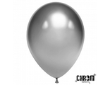 Шар (12''/30 см) Серебро, хром, 50 шт.