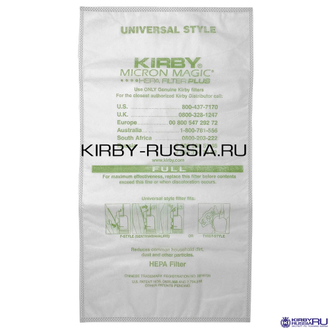 ОРИГИНАЛЬНЫЕ ФИРМЕННЫЕ МЕШКИ KIRBY MICRON MAGIC HEPA FILTER PLUS, 6 ШТУК + РЕМЕНЬ В ПОДАРОК!