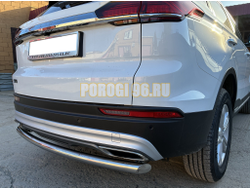 Защита заднего бампера Папа Тюнинг d60 для BELGEE X70 2024-