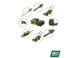 Аккумуляторная садовая техника 60В: мощная полупрофессиональная линейка Greenworks