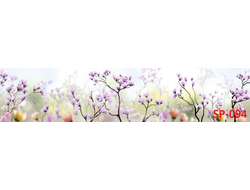 SP-094 (SP LIDA 010) ВЕТКИ С ЦВЕТАМИ Глянцевая стеновая панель ALBICO  2800*610*6мм.