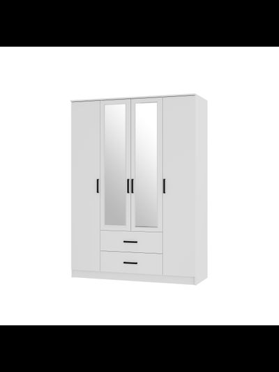 Фьюжн ШК-14 Шкаф 4-х створчатый Белый