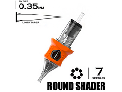 7 RSLT/0.35 Round Shader Long Taper - "INKin EZ tattoo"