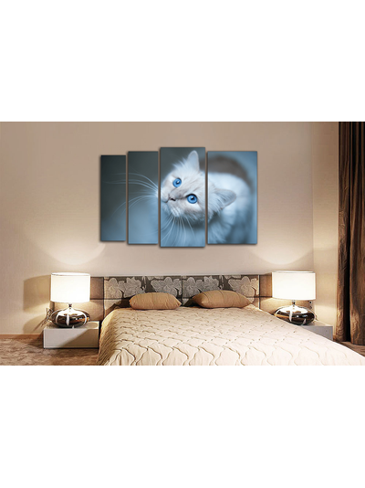 Модульная картина "Голубые глаза"