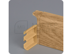 Плинтус из дюрополимера Comfort Classic 80 дуб имперский с внутренним углом