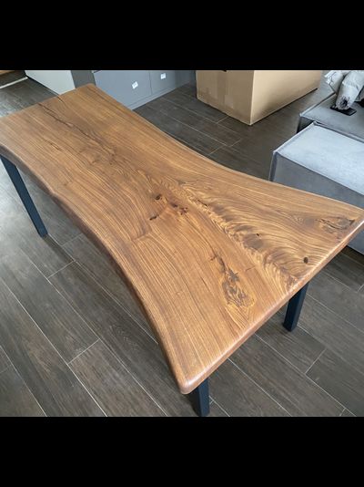 кухонный стол из слэба карагача