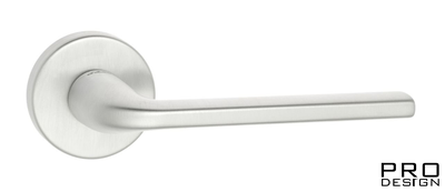 Дверная ручка на круглом основании Fratelli Cattini "LINEA" 7-CS матовый хром