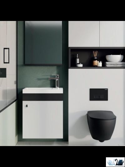 Унитаз Creavit Free FE322-11SM00E-0000 Black подвесной, черный. Безободковый смыв, матовая поверхность