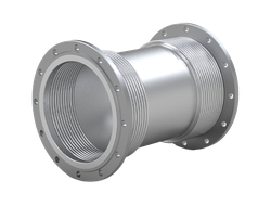 Выхлопной сильфонный компенсатор выпускного канала с поворотными фланцами двойной сильфон