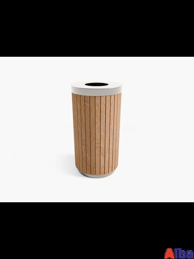 урна с деревянными панелями