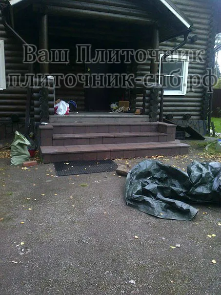 Облицовка ступеней клинкерной плиткой