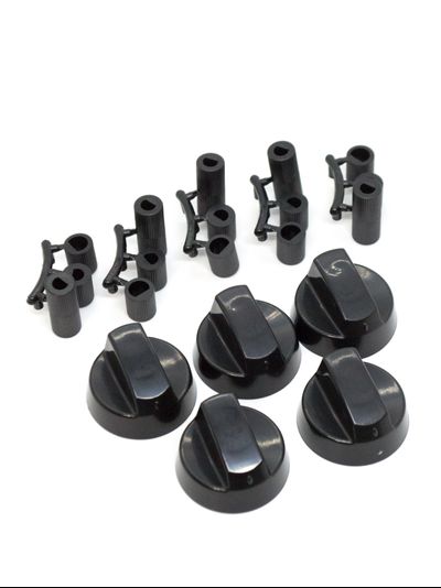 Комплект ручек 5 шт. для газовой плиты универсальный D 8-6 мм