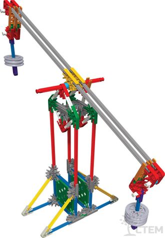 КОНСТРУКТОР ОБРАЗОВАТЕЛЬНЫЙ K'NEX EDUCATION "ИЗУЧЕНИЕ ОСНОВ МАШИН: РЫЧАГИ И РОЛИК"