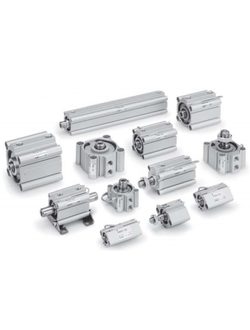 Компактный цилиндр стандартный, диаметры от 12 до 200 мм CQ2