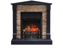 Угловой электрокамин Моника BL M4 с очагом Fobos