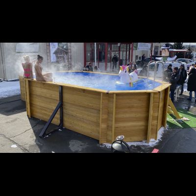 Деревянный бассейн "Енисей" 550 х 370 см глубиной 145 см от Кристалл