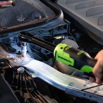 Гайковерт-трещотка удлиненная аккумуляторная Greenworks GD24RWX 24V
