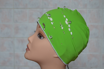 Женская шапочка из лайкры Vizio 5036 Италия зеленая