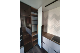 Кухня софт розовый