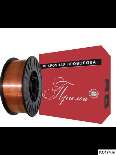 Сварочная проволока ER70S-6 (СВ-08Г2С) Прима 0.8мм Д-300 15кг