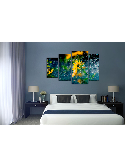 Модульная картина "Летний дождь"