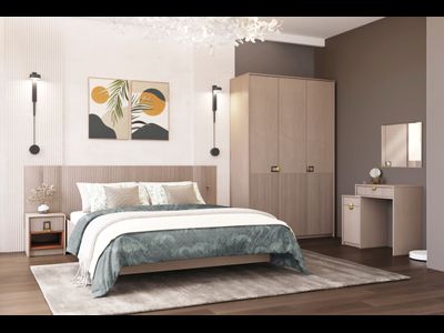 Муза 25 Шкаф 3-х створчатый Тира/кадена вуд (1382*2205*554мм)