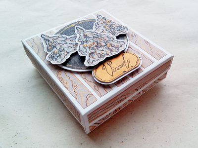 Подарочная коробочка под кулон или подвеску в стиле украшения