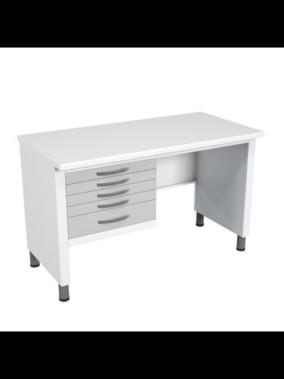 Стол врача металлический (высота 770 мм) СМЛ-5.0