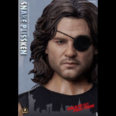 Змей Плискин, стандартная версия (Курт Рассел, "Побег из Нью-Йорка") - Коллекционная фигурка 1/6 Crown Series Escape from New York Snake Plissken Sculpted Hair ver (CRW004AS) - ASMUS TOYS