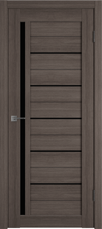 Дверь ПО Atum 1 Grey Black Gloss