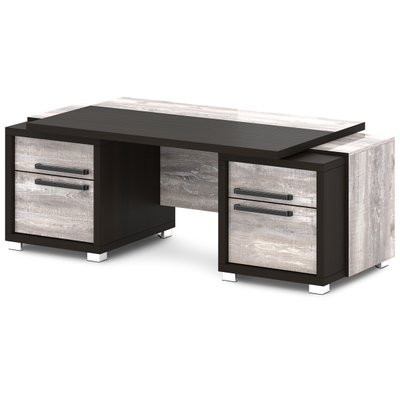 Дуб Линдберг Темный и Бетон Пайн