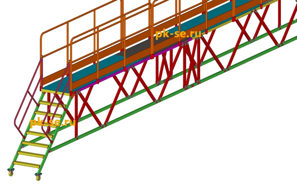 Смотровая эстакада. Проект смотровых приспособлений металлического моста.