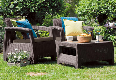 Комплект мебели Корфу Уикенд коричневый