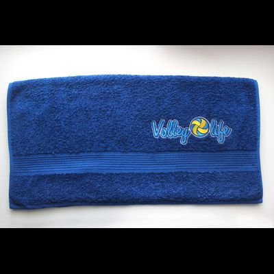 Полотенце маленькое синее