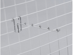 P004 Крючок на решетку хром 5 шариков