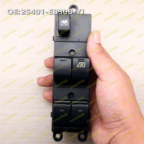 Блок кнопок стеклоподъемников, Nissan, Ниссан, 25401EB30B, 25401JD00A, запчасти Nissan, стеклоподъем