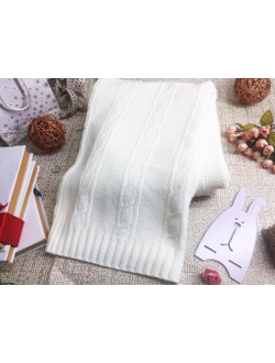 Плед вязаный "Косы"