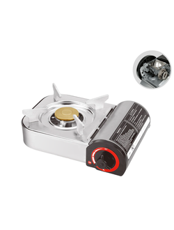 Плитка газовая #ZX-001-3 (JD-208), с кейсом для транспортировки, пьезо поджиг мощность: 2.1kw/h, 1800kcal/h., размер: 330х285х88см.